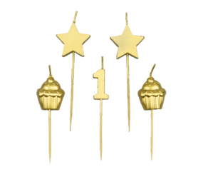 Paper Dreams Partykerzen 1 Jahr | 10 cm