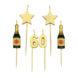 Party kaarsjes 60 jaar | 10 cm Party kaarsjes 60 jaar | 10 cm