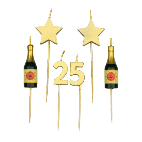 Paper Dreams Party candles 25 years | 10 cm