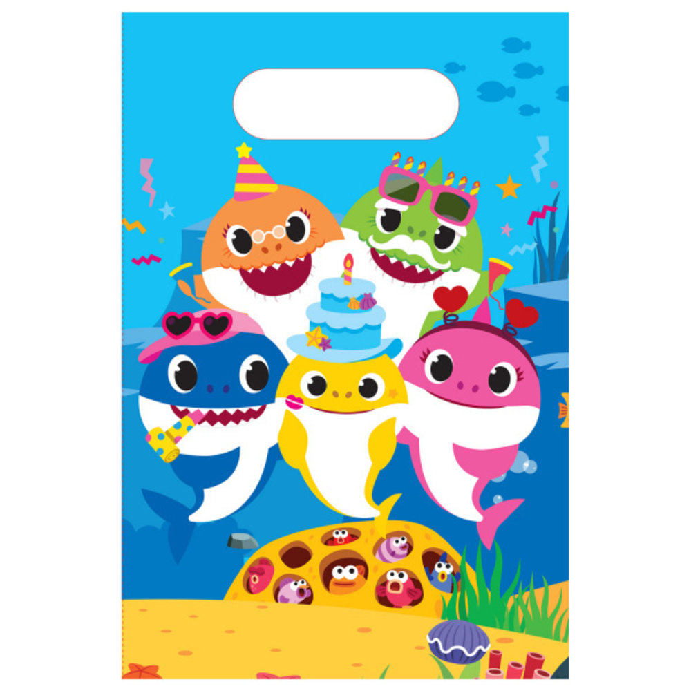 Amscan Baby Shark Partytüten | 8 Stück