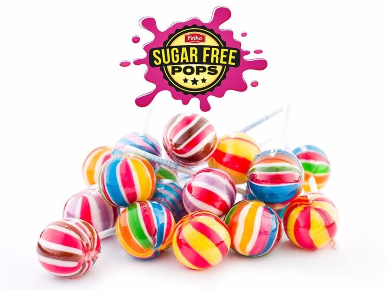 Felko Suikervrije Lolly 25gr | 10 stuks Felko Suikervrije Lolly 25gr | 10 stuks