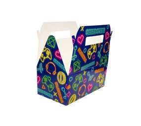 LG Imports Neonfarbene Gamer-Partybox (22,5 x 12 x 9,5 cm) | 12 Stück