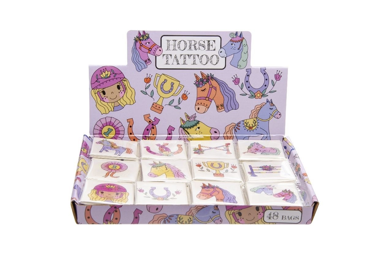 LG Imports Horse Temporary Tattoo | 12 sets with 12 tattoos