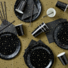 Paper Dreams Service de table noir et or | 41 pièces Paper Dreams Service de table noir et or | 41 pièces