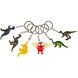 LG Imports Porte-clés dinosaure | lot de 12 pièces