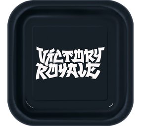 Unique Party Panneaux Fortnite Victoire Royale 23 cm | 8 pièces