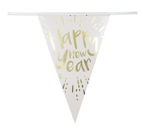 Boland Happy New Year Flag Garland 4 meters | per piece