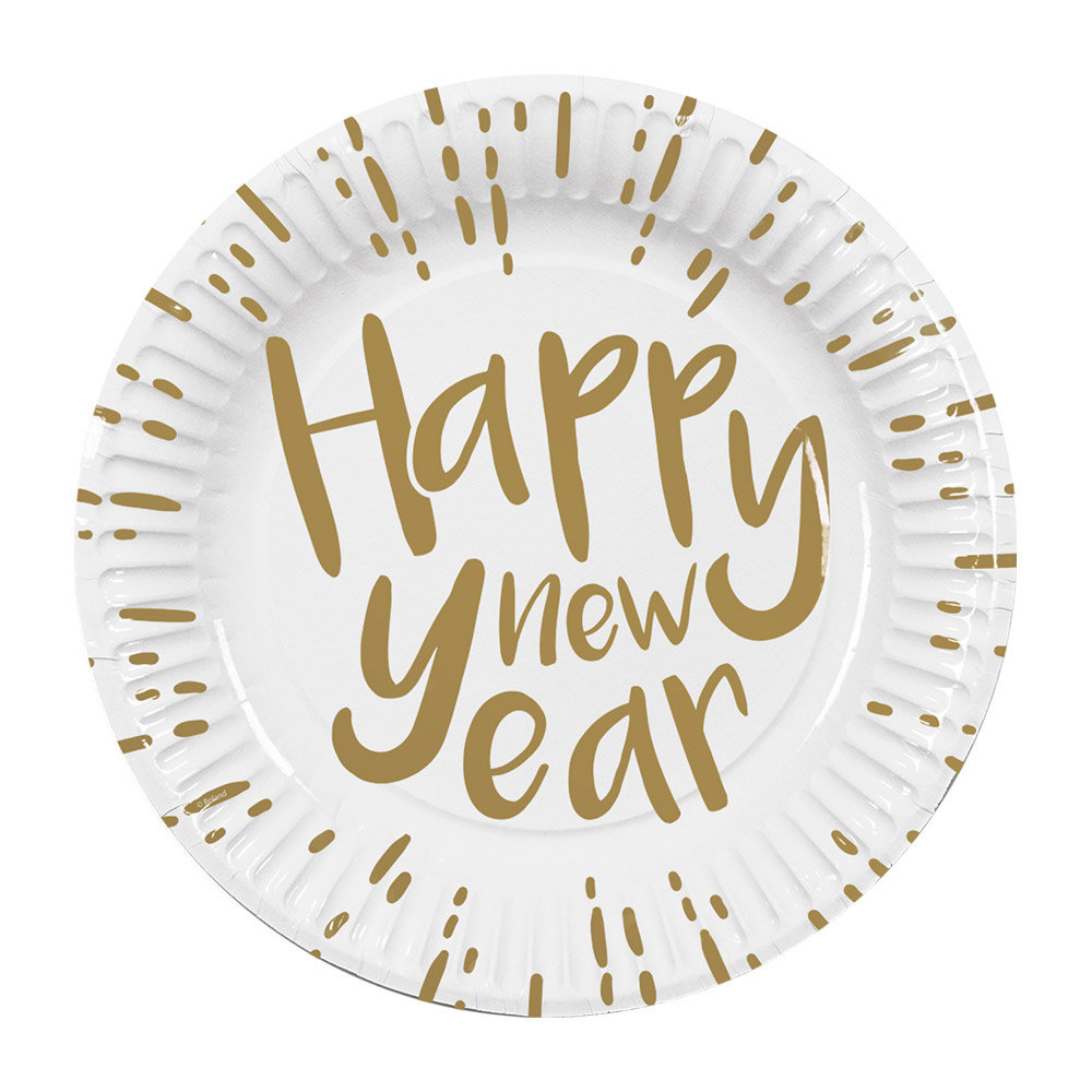 Boland Happy New Year Plates 23cm | 10 pieces Boland Happy New Year Plates 23cm | 10 pieces