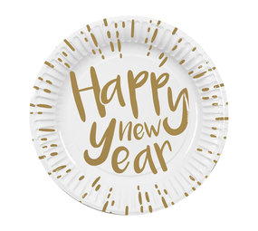 Boland Assiettes Bonne Année 23 cm | 10 pièces Boland Assiettes Bonne Année 23 cm | 10 pièces