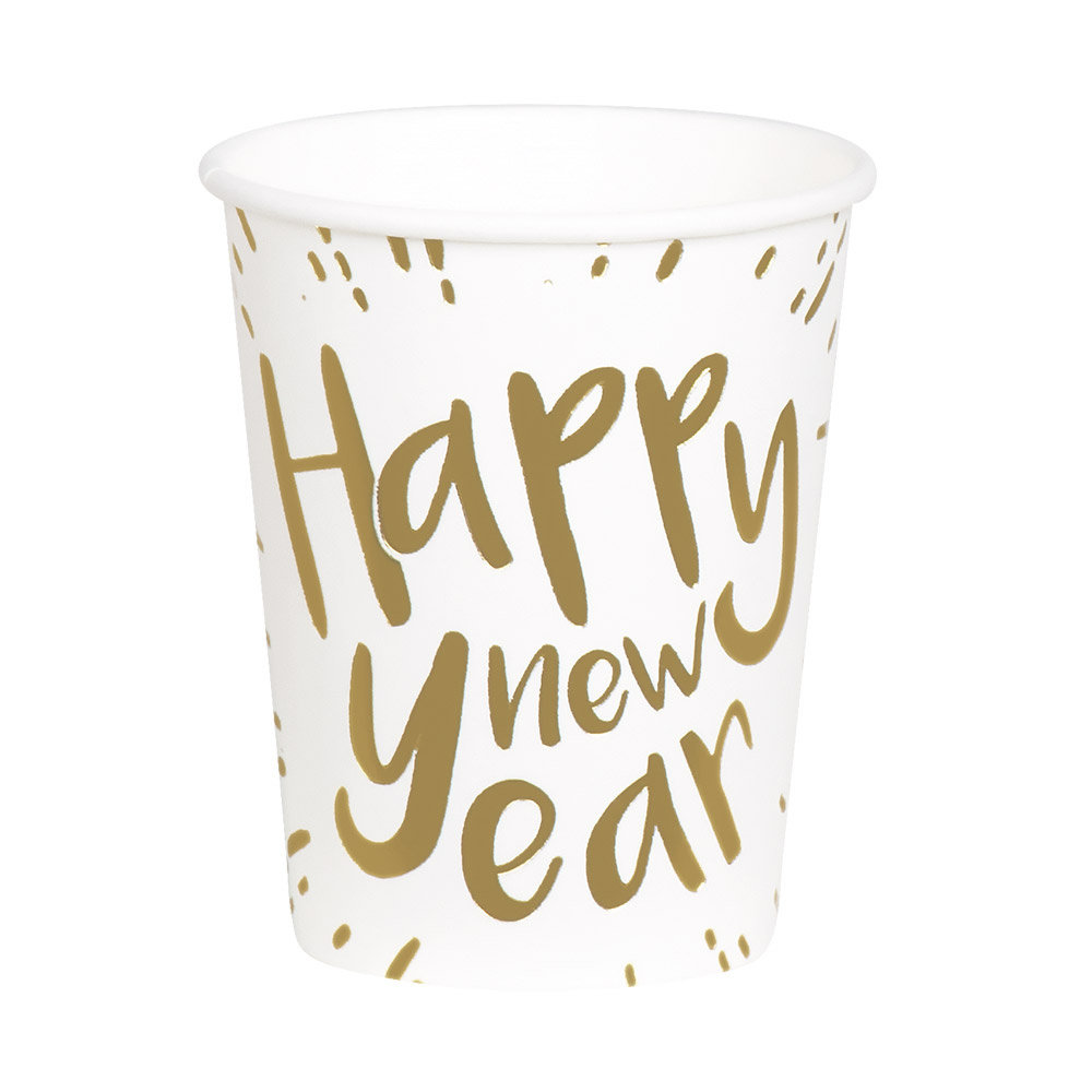 Boland Happy New Year Bekers 250ml | 10 stuks Boland Happy New Year Bekers 250ml | 10 stuks