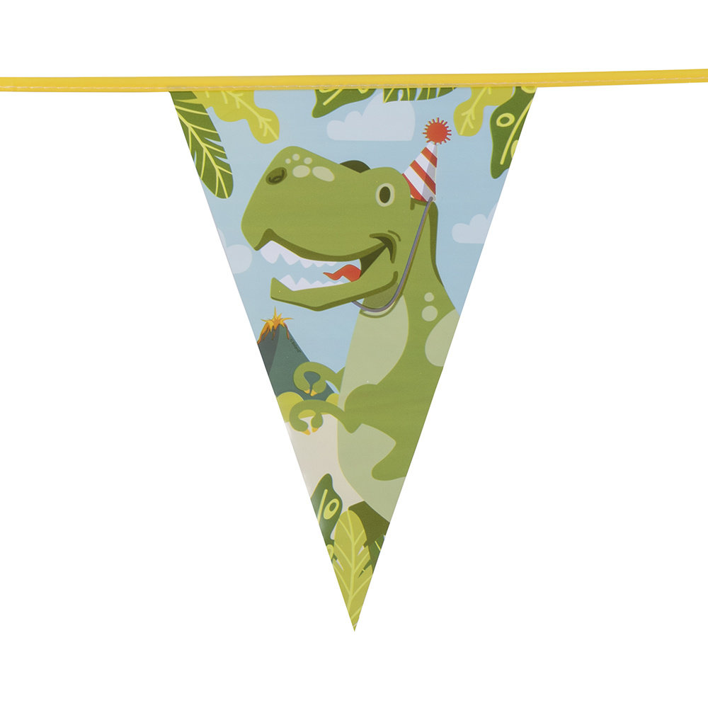 Boland Dinosaur Party Flag Garland 6 m | per piece