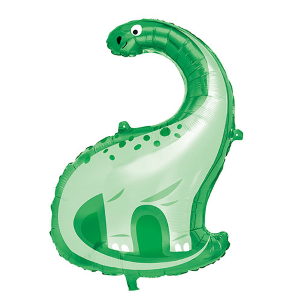 Unique Party Dinosaur Helium Balloon Blue & Green Deflated | 85cm
