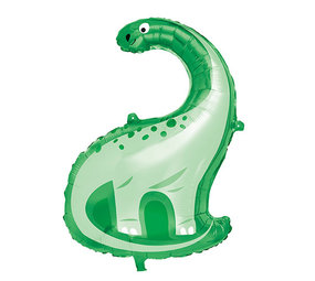 Unique Party Dinosaur Helium Balloon Blue & Green Deflated | 85cm