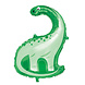 Unique Party Dinosaurier-Heliumballon, blau & grün, unaufgeblasen | 85 cm