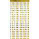 Folat Rideau de porte Étoile dorée | 200 x 100 cm