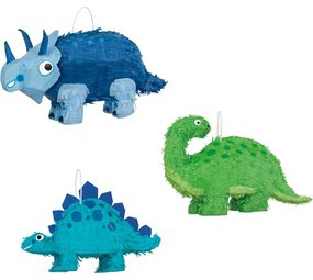 Unique Party Pinata Dinosaurus Triceratops Blauw | 50x35cm Unique Party Pinata Dinosaurus Triceratops Blauw | 50x35cm