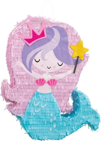 Unique Party Zeemeermin Pinata 50x40cm | per stuk Unique Party Zeemeermin Pinata 50x40cm | per stuk