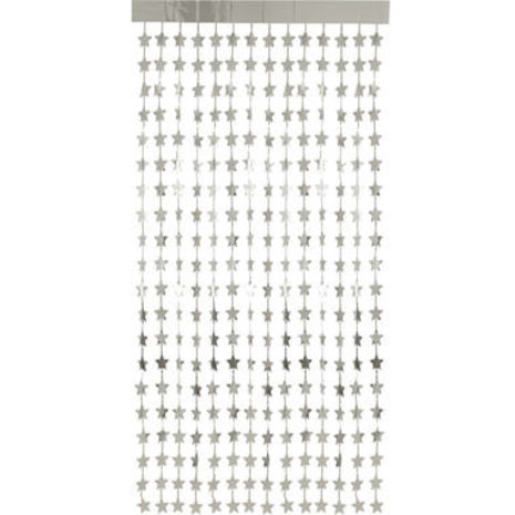 Folat Deurgordijn zilver sterren | 200x100cm Folat Deurgordijn zilver sterren | 200x100cm
