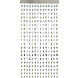 Folat Rideau de porte étoile argentée | 200 x 100 cm