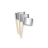 Haza - Witbaard Prikkers Zilver | 50 stuks Haza - Witbaard Prikkers Zilver | 50 stuks