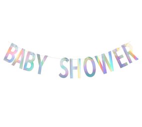 Pioneer Party Letter garland Baby Shower iridiscent | per piece