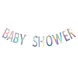Pioneer Party Letter garland Baby Shower iridiscent | per piece