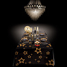Boland Nappe noire à étoiles dorées 130 x 180 cm | à l'unité Boland Nappe noire à étoiles dorées 130 x 180 cm | à l'unité