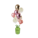 Tuf-Tuf Bouteille d'hélium avec 24 ballons rose doré et ruban | par lot