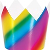 Creative Converting Rainbow Foil kronen 8,5x10cm | 8 stuks Creative Converting Rainbow Foil kronen 8,5x10cm | 8 stuks