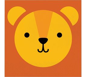 Creative Converting Lion Napkins 33x33cm | 16 pieces