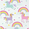 Unique Party Unicorn & Rainbows Party Bags 30x13cm | 20 pieces Unique Party Unicorn & Rainbows Party Bags 30x13cm | 20 pieces