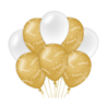 Paper Dreams Glückwunschballons Gold/Weiß 30 cm | 8 Stück Paper Dreams Glückwunschballons Gold/Weiß 30 cm | 8 Stück