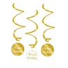 Paper Dreams Swirls Glückwunsch weiß/gold 70 cm | 3-teilig Paper Dreams Swirls Glückwunsch weiß/gold 70 cm | 3-teilig