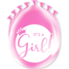Paper Dreams It's a Girl ballonnen roze 30cm | 8 stuks Paper Dreams It's a Girl ballonnen roze 30cm | 8 stuks