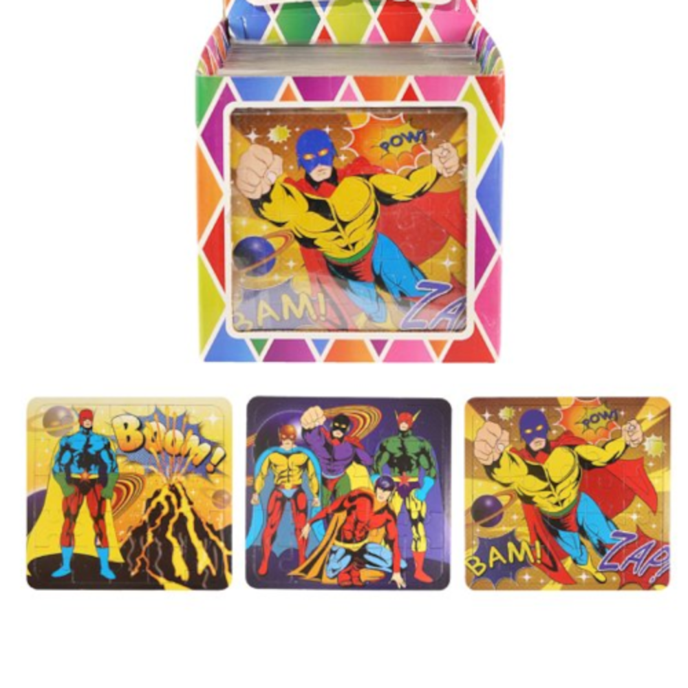 Henbrandt Superhero Puzzle 13x13cm | 12 pieces