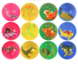 Henbrandt 3D dino stuiterbal 4,3cm | per stuk Henbrandt 3D dino stuiterbal 4,3cm | per stuk