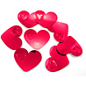 Folat Tischkonfetti XL rote Herzen | 8 x 6,5 cm