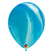 Qualatex Blaue Marmorballons, 28 cm | 5 Stück
