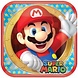 Amscan Bord Super Mario 23x23cm | 8 stuks Amscan Bord Super Mario 23x23cm | 8 stuks