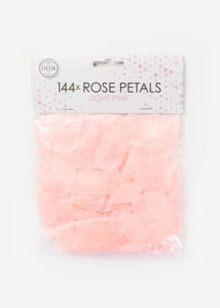 WeFiesta Pétales de roses rose clair de luxe | 144 pièces