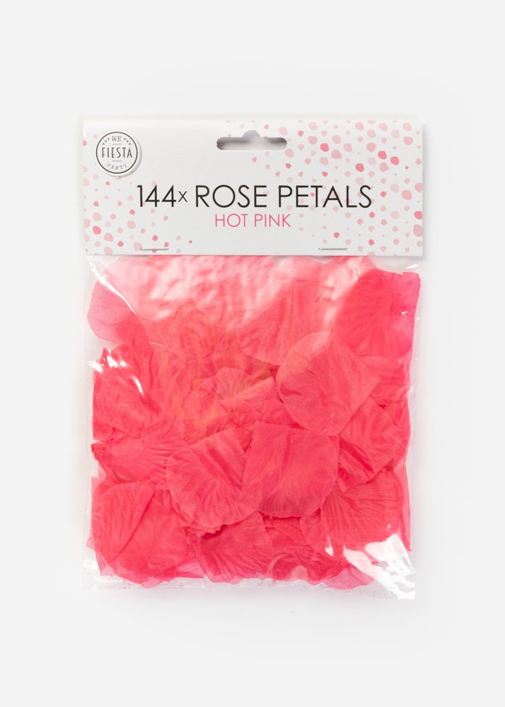 WeFiesta Luxury hot pink rose petals | 144 pieces