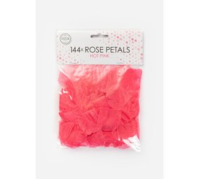 WeFiesta Luxuriöse, leuchtend pinkfarbene Rosenblätter | 144 Stück