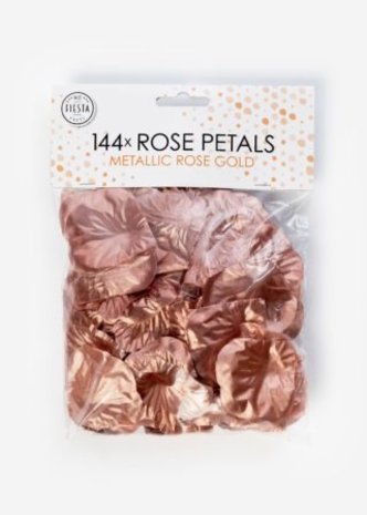 WeFiesta Luxuriöse Rosenblätter aus Roségold | 144 Stück