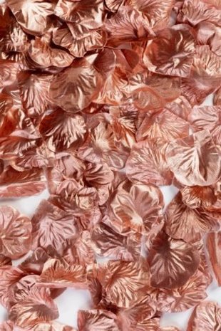 WeFiesta Luxuriöse Rosenblätter aus Roségold | 144 Stück
