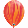 Qualatex Marmer ballon rood 28cm | 5 stuks Qualatex Marmer ballon rood 28cm | 5 stuks