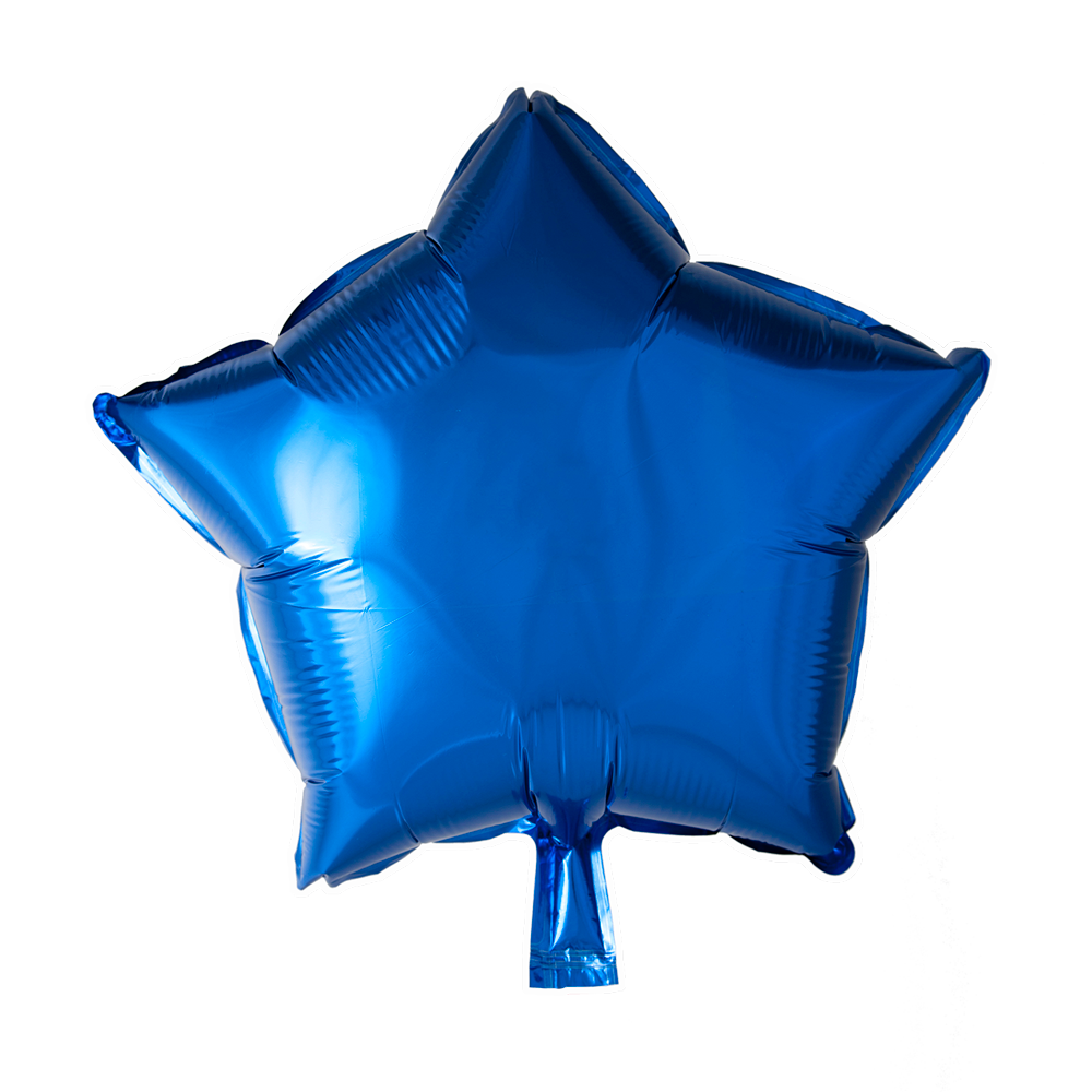 Tuf-Tuf Ballon à l'hélium bleu étoile métallisée | 43 cm