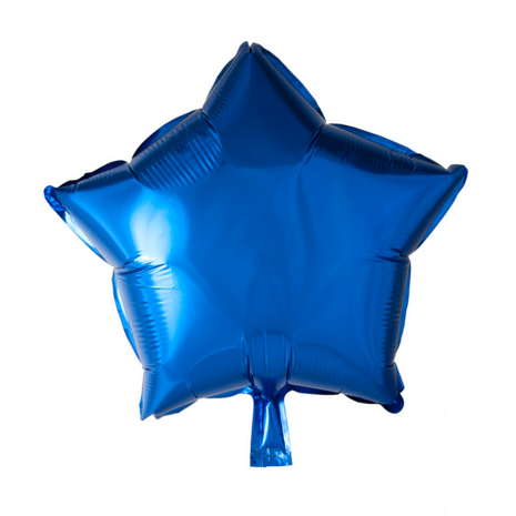 Tuf-Tuf Helium balloon blue star metallic | 43 cm