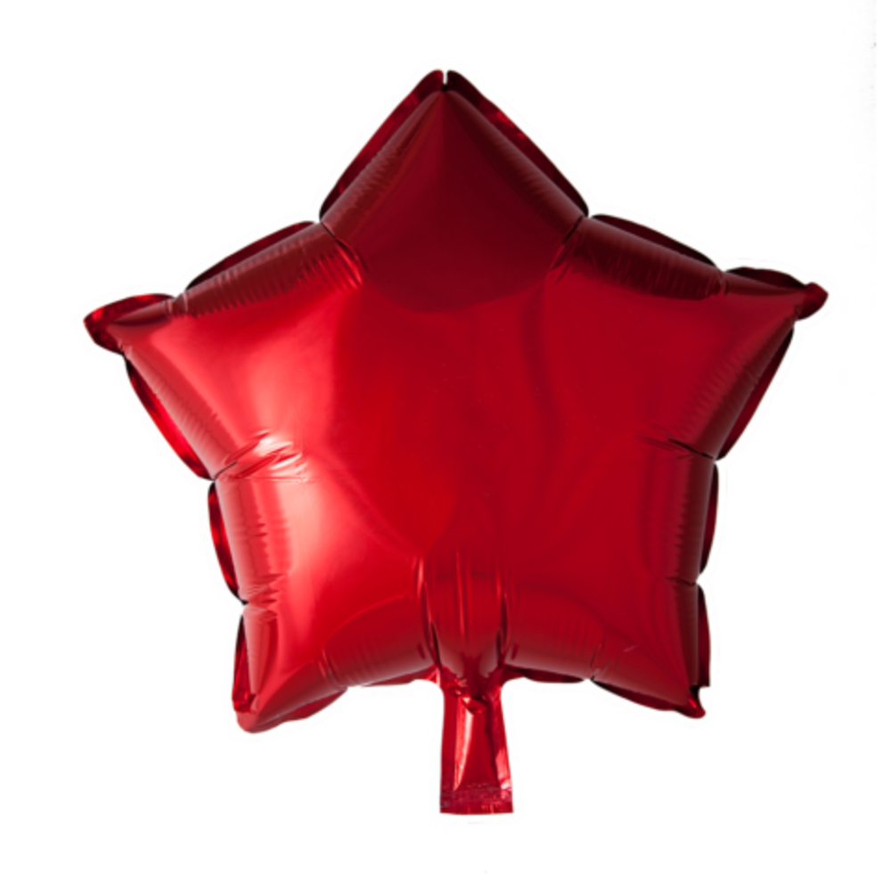 Balloonzone Heliumballon roter Stern Metallic | 43 cm