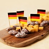 WeFiesta Spieße mit deutscher Flagge | 50 Stück