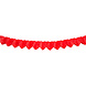 WeFiesta Guirlande de papier rouge à cœurs | 6 mètres